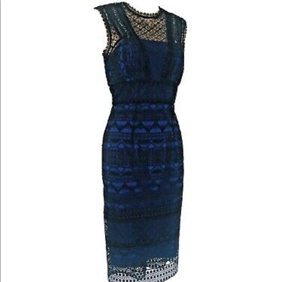 Karen Millen Dresses & Skirts - Karen Millen Graphic Lace Pencil Dress